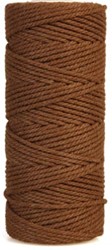 Bouhon macramétouw 200 g ca.130 m dikte: 2 mm donkerbruin