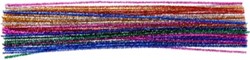 Pijpenrager glitter assorti 50 cm x 6 mm 50 stuks