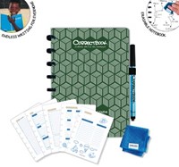 Correctbook Endless Agenda A5 uitwisbaar / herbruikbaar Forest Green (donkergroen)-1