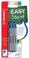Stabilo vulling Easy Orginal fijn blauw blister met 6 stuks