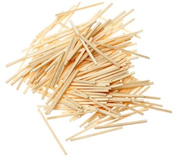 Houten stokjes lucifer zakje van 1000 stuks