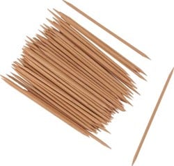 Houten ronde stokjes 10 cm 100 stuks
