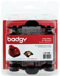 Badgy Kleurenlint 100 x afdrukken voor Badgy 1 printer