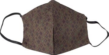 Wasbaar mondmasker, green kites motief, maat: heren, pak van 5 stuks