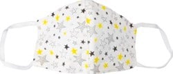 Wasbaar mondmasker, stars motief, maat: kinderen, pak van 5 stuks