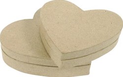 Décopatch doos, papier-maché, maat XS, hart