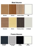 Blad en Frame kleuren bureau Quad4