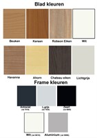 Blad en Frame kleuren kantoortafels