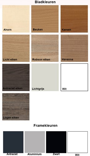 Blad en frame kleuren ladeblok