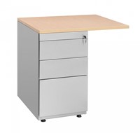 Bureauladeblok voor hangmappen met topblad aanbouwtafel