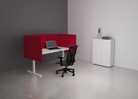 Bureauscherm callcenter rood
