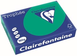Clairefontaine Trophée Intens, gekleurd papier, A4, 160 g, 250 vel, dennengroen