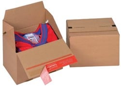Eurobox verzendoos Colompac Size s binnenformaat 195 x 145 x 140 mm bruin