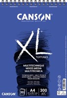 Aquarelblok Canson  XL Mix Media  A4 300gr 30vel spiraal