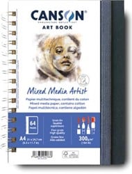 Canson Mixed Media Artist tekenboek 28 vellen 300 g/m² 21 x 29,7 cm (A4)