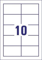 Avery visitekaarten 200 g/m², Ft 85 x 54 mm (10 per blad), doos van 10 blad-3