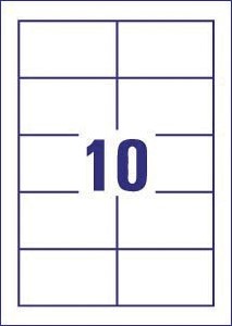 Avery visitekaarten 200 g/m², Ft 85 x 54 mm (10 per blad), doos van 10 blad-3