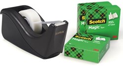 Scotch plakbandhouder Two Tone Black