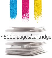 HP toner 410X 5.000 pagina's OEM CF252XM cyaan magenta en geel-3