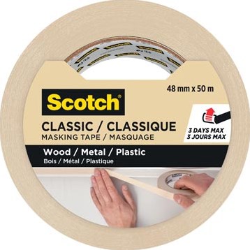 Scotch classic afplaktape, ft 48 mm x 50 m