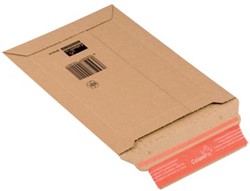 Boekverpakking kartonnen envelop Colompac 15 x 25 x 5 cm pk/20