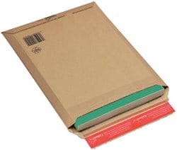 Boekverpakking kartonnen envelop Colompac 29 x 40 x 5 cm wit pk/20