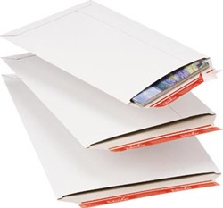 Kartonnen envelop Colompac 24,5 x 34,5 x 3cm wit pk/20
