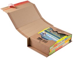 Boekverpakking Colompac 32,5 x 25 x 8 cm bruin pk/20