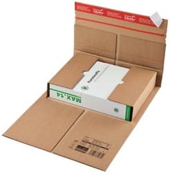 Boekverpakking Colompac 35 x 26 x 7 cm bruin pk/20
