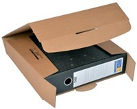 Wikkelverpakking voor brede ordner 32,2 x 28,8 x 8 cm bruin pk/20