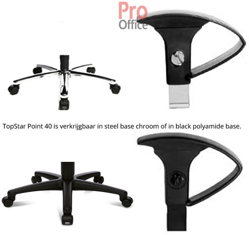 Chroom-Zwart-voetenkruis-TopStar-Point-70