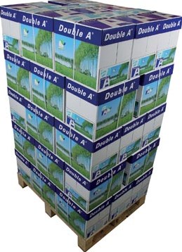 Pallet kopieerpapier Double A A4 80 g/m² wit 40 dozen-2