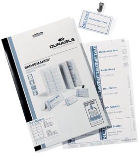 Zelf visitekaartjes printen formaat 54x90mm Durable Badgemaker-2