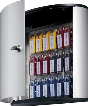 Durable sleutelkastje Key Box voor 18 sleutelhangers, ft 302 x 280 x 118 mm-2