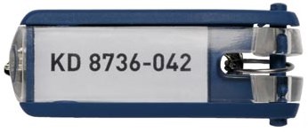 Durable sleutelhangers Key Clip blauw