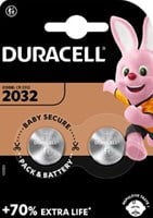 Knoopcel batterij CR2032 Duracell 3V