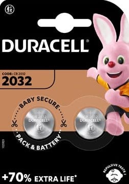 Knoopcel batterij CR2032 Duracell 3V