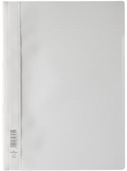 Durable snelhechter met etiketvenster pk/50 stuks wit
