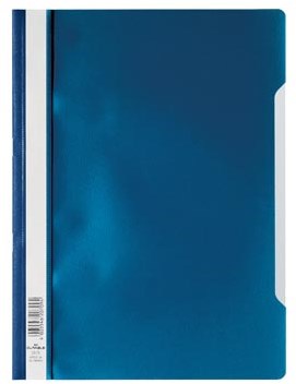 Durable snelhechter met etiketvenster pk/50 stuks donkerblauw