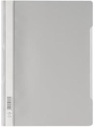 Durable snelhechter met etiketvenster pk/50 stuks grijs
