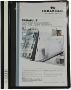 Snelhechter met insteekhoezen Durable Duraplus zwart