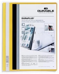 Snelhechter met insteekhoezen Durable Duraplus geel