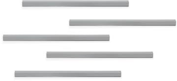 Durable Durafix zelfklevende magneetstrook 297 mm pak van 5 stuks zilver