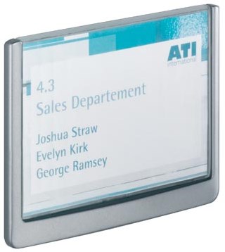 Naambordje deur Durable Click Sign 14,9 x 10,5cm grafiet