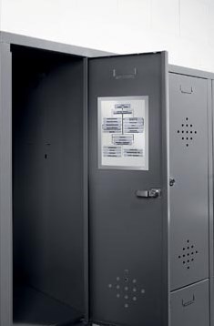 Durable Duraframe Magnetic A4 zilver, in ophangbare etui