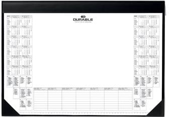 Durable schrijfonderlegger met kalender 2024-2025