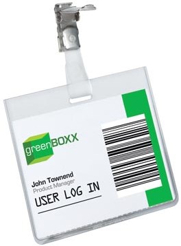 Durable badge met clip 60 x 90 mm horizontaal