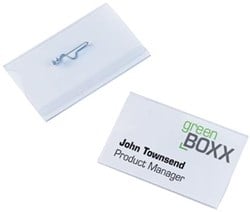 Durable badge met speld 54 x 90 mm