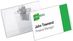 Durable badge met combiklem 54 x 90 mm blister van 5 stuks