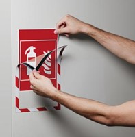 Magneethoes A4 rood/wit Durable Duraframe Security-2